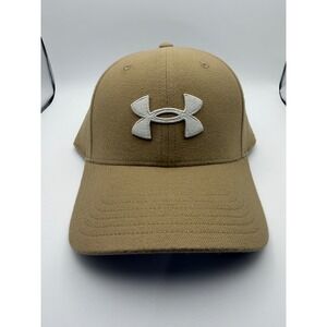 Under Armour Mens Tan Adjustable Baseball Cap Logo Hat 6007147 OSFM NEW